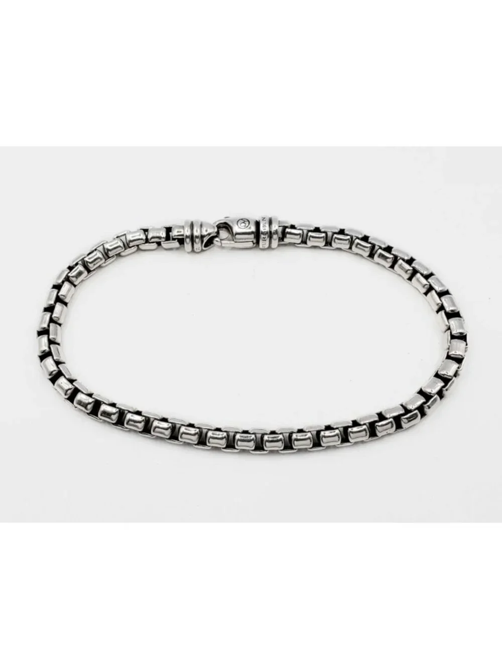 David Yurman Box Chain Bracelet Sterling Silver